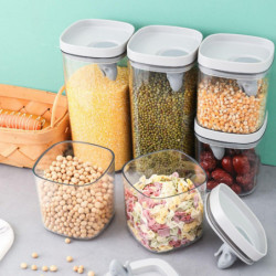 550ml/2000ml Food Container Good Seal Performance ABS Food Sealed Jar with Airtight Lid for Home