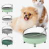 Dog Food Container Dual-use Large Capacity PP Four Corner Cat Ear Healthy Feeding Bowl for Kitty Dog Food Container Dual-use Large Capacity PP Four Corner Cat Ear Healthy Feeding Bowl for Kitty