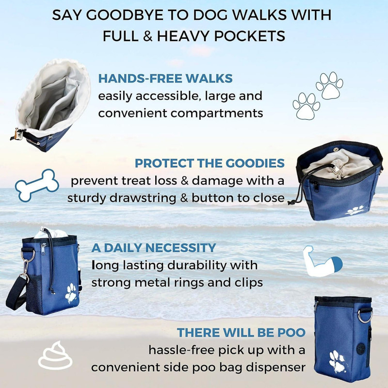 Pet Impact Dog Treat Pouch, Dog Walking Bag for All Your Essential Items, One of a Kind Eco-Friendly Treat Bag - [...]
