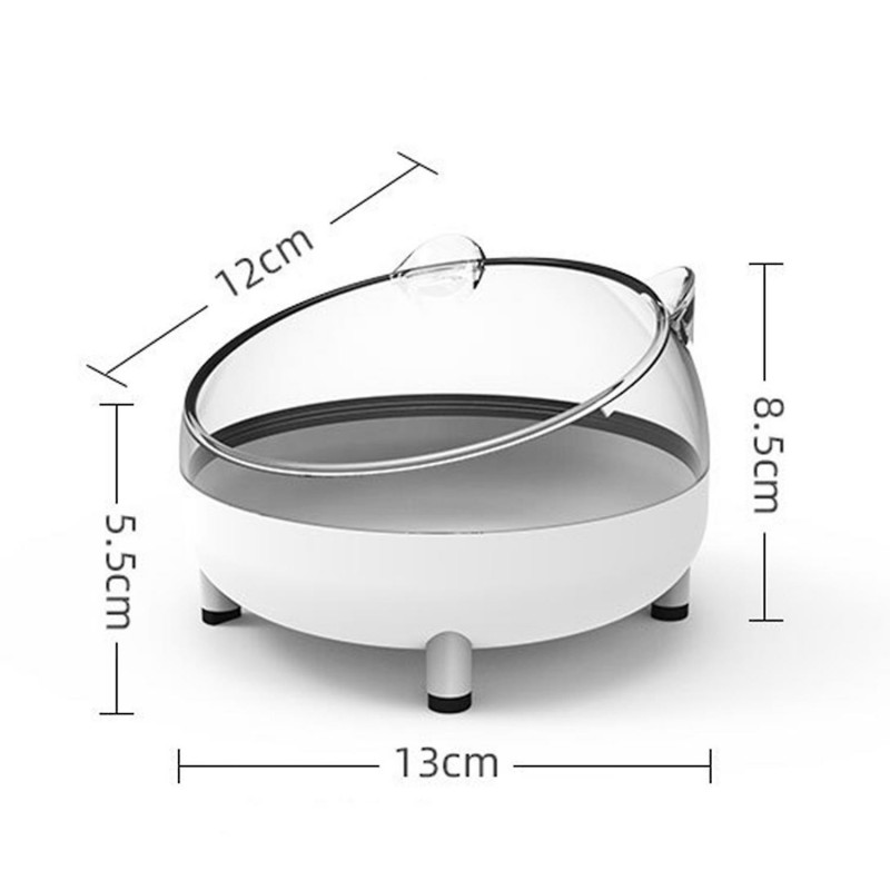 Dog Food Container Dual-use Large Capacity PP Four Corner Cat Ear Healthy Feeding Bowl for Kitty Dog Food Container Dual-use Large Capacity PP Four Corner Cat Ear Healthy Feeding Bowl for Kitty