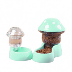 1 Set Cat Water Feeder Auto Replenishment Large Capacity Mushroom Shape Pet Dog Cat Water Food Conta