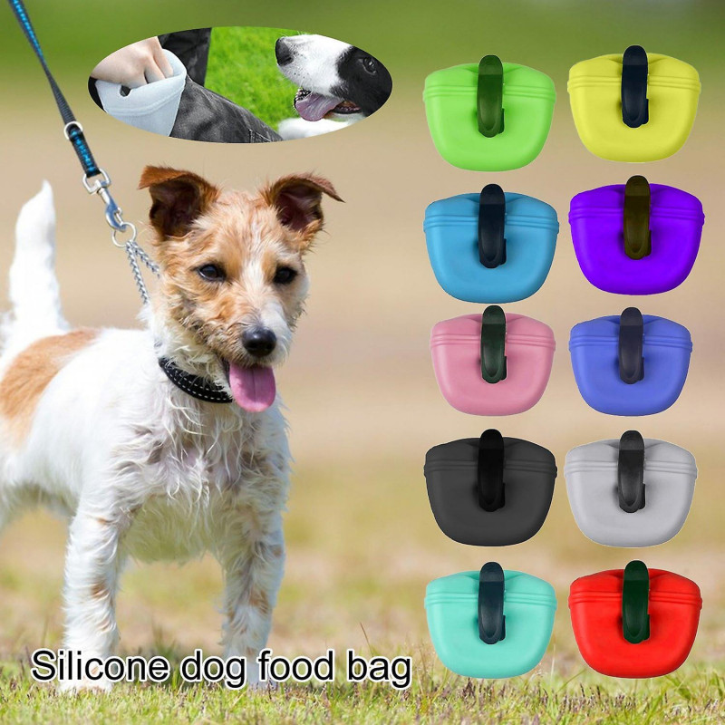 650ml Dog Treat Bag with Magnetic Closure Waist Clip Large Capacity Pet Dog Portable Training Waist