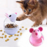 ZHOUBA Pet Cat Kitten Mouse Shape Treat Holder Food Storage Dispenser Chew Play Toy