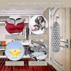 Wabjtam Plastic Bag Holder-2 Pack Wall Mounted Grocery Bag Holder Dispenser Trash Organizer For Kitchen Shopping