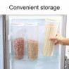 Food Sealed Jar Transparent Reused Minimalistic High Capacity Storage Plastic Clear Body Grain Stora