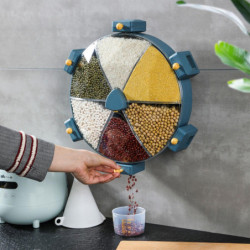 Rice Bucket Creative Convenient Large Capacity Cereal Container Grain Storage Box for Home