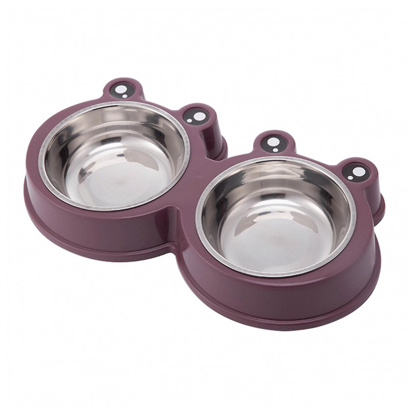 Cat Pet Supplies Double Dish Boire Nourrir la maison Durable Nourriture Water Dog Bowl