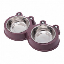 Cat Pet Supplies Double Dish Boire Nourrir la maison Durable Nourriture Water Dog Bowl