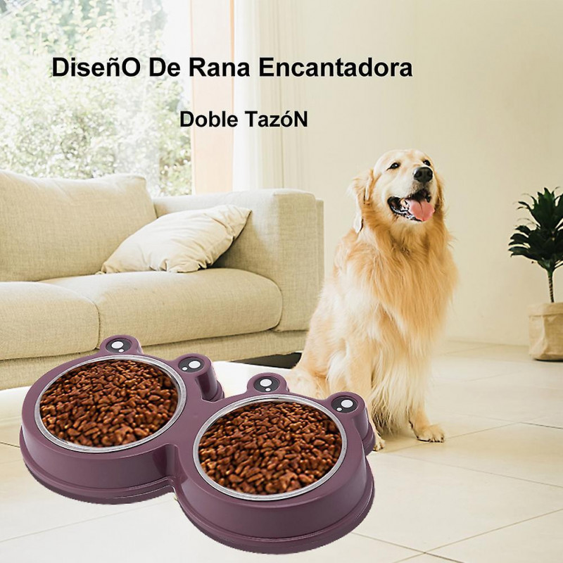 Cat Pet Supplies Double Dish Boire Nourrir la maison Durable Nourriture Water Dog Bowl