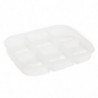 Food Storage Box Fresh-keeping Transparent PP Material Fridge Food Container Divided Serving Tray