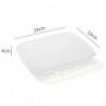 Food Storage Box Fresh-keeping Transparent PP Material Fridge Food Container Divided Serving Tray