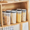 Stackable Food Storage Tank with Partition PP Grain Storage Box Kitchen Gadget