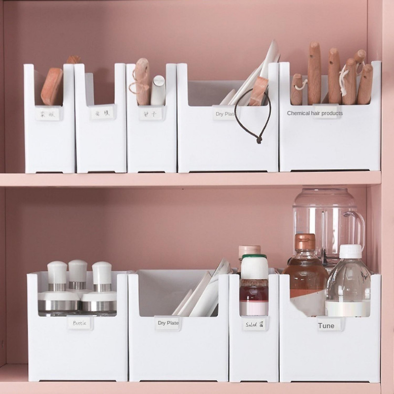 Storage Box Food Grade Space-saving PP Universal Desktop Makeup Organizer Household Supplies