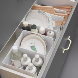 Storage Box Food Grade Space-saving PP Universal Desktop Makeup Organizer Household Supplies