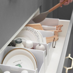 Storage Box Food Grade Space-saving PP Universal Desktop Makeup Organizer Household Supplies