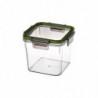 Airtight Food Storage Box Clear Transparent Sealed Plastic Container Kitchen Grain Snack Tea For Tank Cans Square Organi