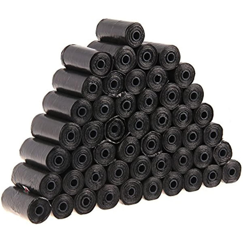 Allright 50 Rolls Doggy Bags Pet Dog Poo Waste Bag Extra Strong Leak Proof 50 Roll 1000pcs Black