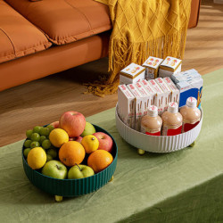 Assaisonnement de cuisine Boîte de rangement rotative Matériel plastique durable Plateau de grande capacité pour [...]