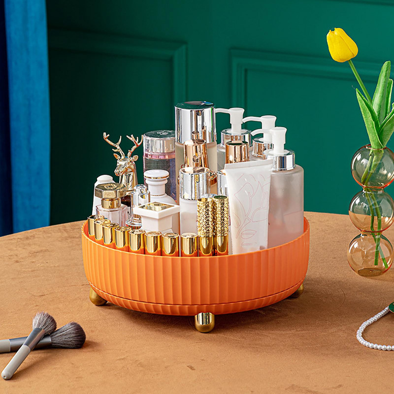 Assaisonnement de cuisine Boîte de rangement rotative Matériel plastique durable Plateau de grande capacité pour [...]