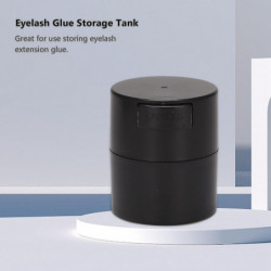 Eyelash Glue Storage Tank Stand Jar Box 4 Cells Container Black