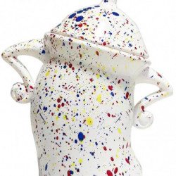 Canister with Attitude,Fun Airtight Kitchen Storage Canisters,Cute Food Storage Tank with Airtight Lid White