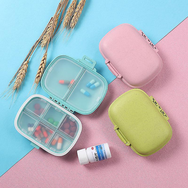 Portable Eight-grid Sub-packing Large Capacity Pill Box Sealed Moisture-proof Pill Storage Box Folding Two-layer [...]