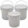 3pcs Toy Organizers Candy Buckets Foods Snacks Containers Table Sundries Storage Bucket(1L)