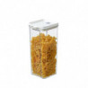 Miscellaneous Grains Barley Noodle Storage Jar Nut Candy Dry Storage Jar Square Transparent Buckle Dry Storage Jar