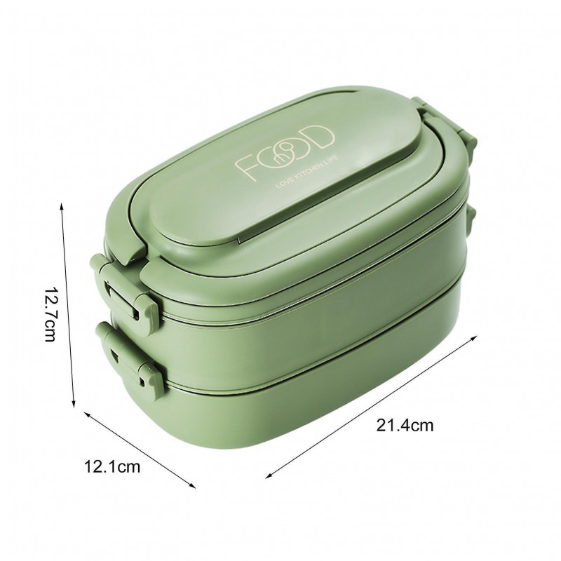 1550ml Fresh-keeping Lunch Container Handheld Pp Portable Sealed Bento Lunc