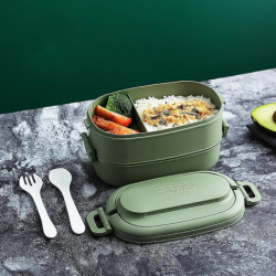 1550ml Fresh-keeping Lunch Container Handheld Pp Portable Sealed Bento Lunc