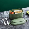 1550ml Fresh-keeping Lunch Container Handheld Pp Portable Sealed Bento Lunc