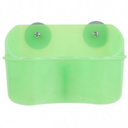 Bird Food Box Bird Cage Feeder Container Plastic Parrot Feeder Bird Cage Mount Food Holder