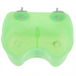 Bird Food Box Bird Cage Feeder Container Plastic Parrot Feeder Bird Cage Mount Food Holder