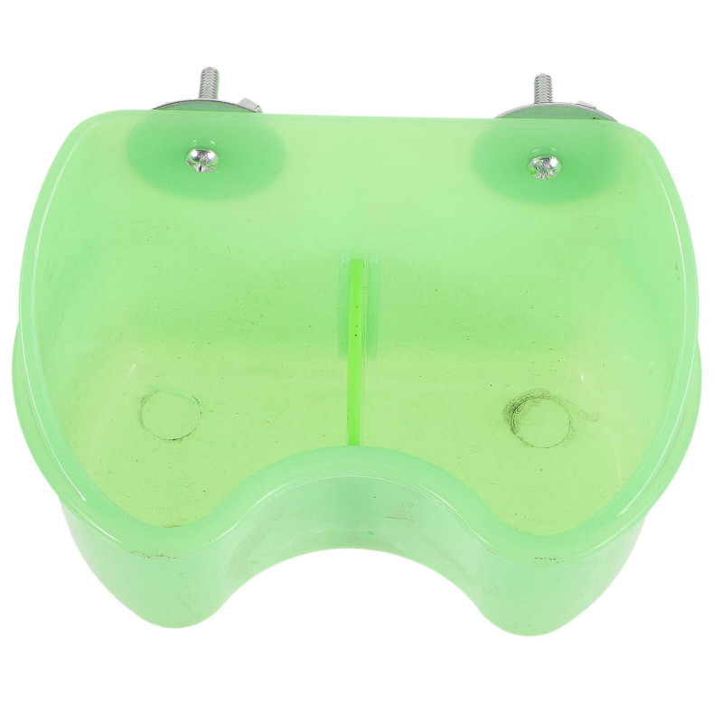 Bird Food Box Bird Cage Feeder Container Plastic Parrot Feeder Bird Cage Mount Food Holder