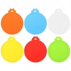 6pcs Can Cover Silicone Can Lids Dog Cat Food Cans Lids Yogurt Jar Silicone Lids Beer Can Protector