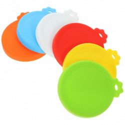 6pcs Pet Food Can Cover Silicone Can Lids Dog Cat Food Can Lids Beverage Can Silicone Covers