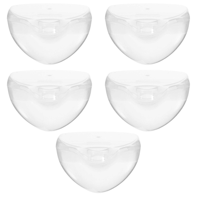 5pcs Portable Bébé Bébé Toddler Sucette Cas Boîte de stockage étanche à la poussière Conteneur