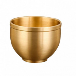 Brass Wine Cup Multipurpose Round Cup Wine Container for Home (Golden)