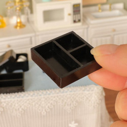 1Set 1:12 Dollhouse Miniature Lunch Box Sushi Fresh Keeping Box Kitchen Model