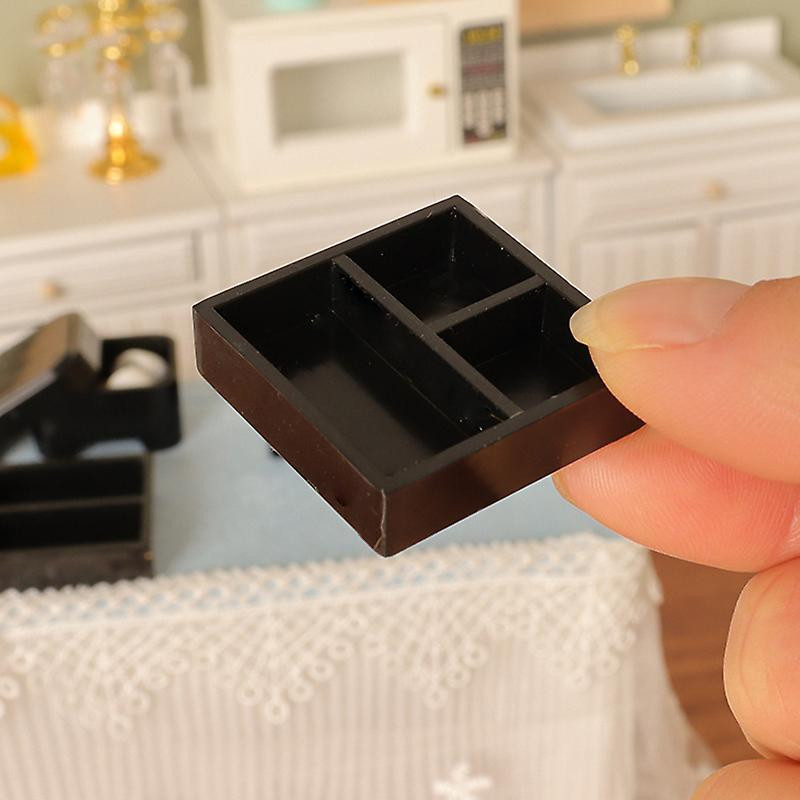 1Set 1:12 Dollhouse Miniature Lunch Box Sushi Fresh Keeping Box Kitchen Model