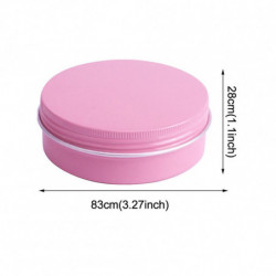 10pcs 100ml Candies Storage Case Cans Boîte en aluminium avec couvercles à vis Mini Portable 10pcs 100ml Candies Storage Case Cans Boîte en aluminium avec couvercles à vis Mini Portable