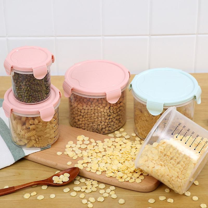 Sealed Transparent Kitchen Keep Fresh Food Can Grain Storage Tank With Scale