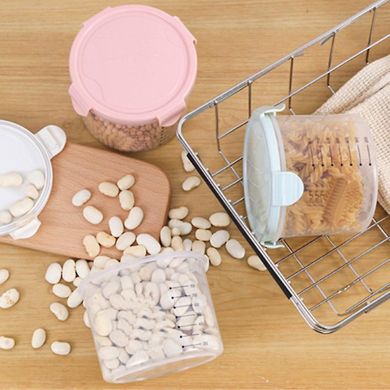 Sealed Transparent Kitchen Keep Fresh Food Can Grain Storage Tank With Scale