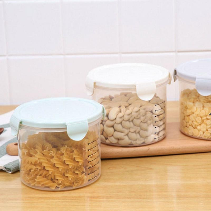 Sealed Transparent Kitchen Keep Fresh Food Can Grain Storage Tank With Scale