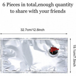 6 Pieces Wine Purse Refill Bags Refill Bladders Reusable Refillable Wine Replacement Storage Pouch With Spout For [...]