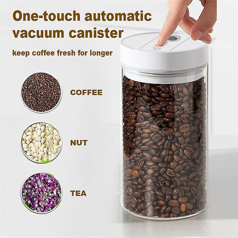 Electric Coffee Beans Vacuum Sealed Tank Food Storage Jars Household Moisture-Proof Air Extraction Airtight Container-B