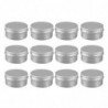 12 Pack 80Ml Tins Containers Tea Aluminum Box Lip Balm Balm Storage Box Jar Containers With Screw C