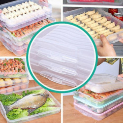 Four Layer Dumpling Boxes Storage Tray Food Container Box To Keep Freeze Dumpling Storage Plastic B Four Layer Dumpling Boxes Storage Tray Food Container Box To Keep Freeze Dumpling Storage Plastic B