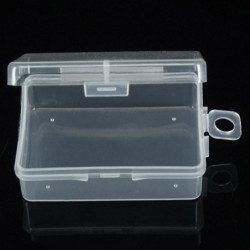 5 x 1Pc Clear Plastic Transparent Storage Box Debris Collect Container Case with Lid