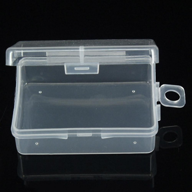 5 x 1Pc Clear Plastic Transparent Storage Box Debris Collect Container Case with Lid
